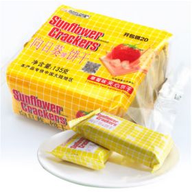 向日葵 135g 夹心饼干 草莓味 